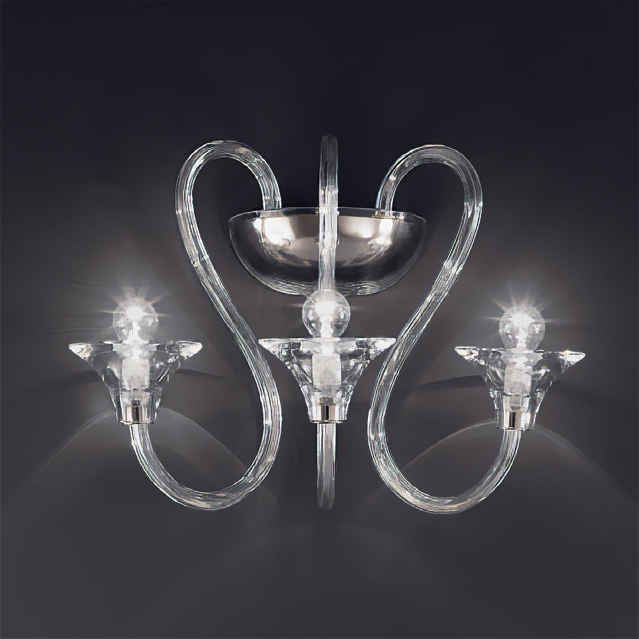 DAMA applique Trasparente Nickel lucido Dama Applique 3L