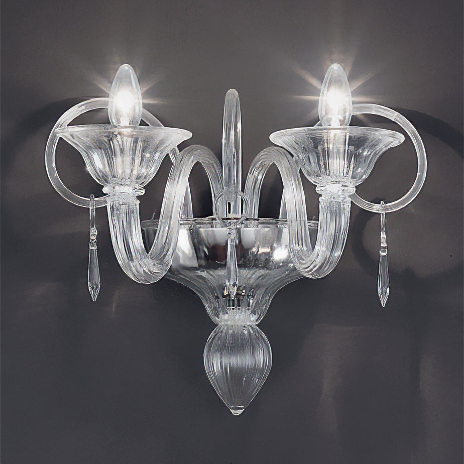 CALLE applique Trasparente Nickel lucido Calle Applique 2L