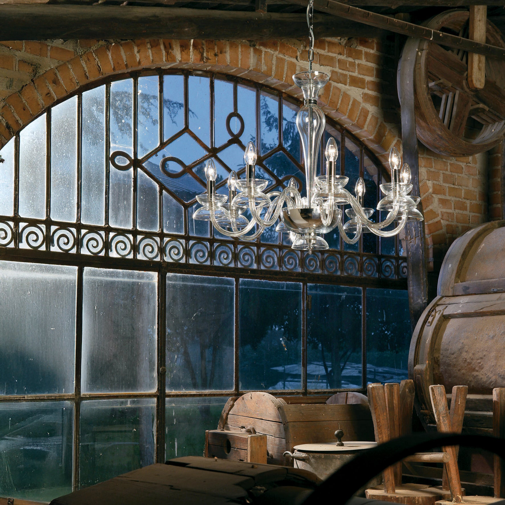 PALAZZO Trasparente Nickel lucido Palazzo 8L