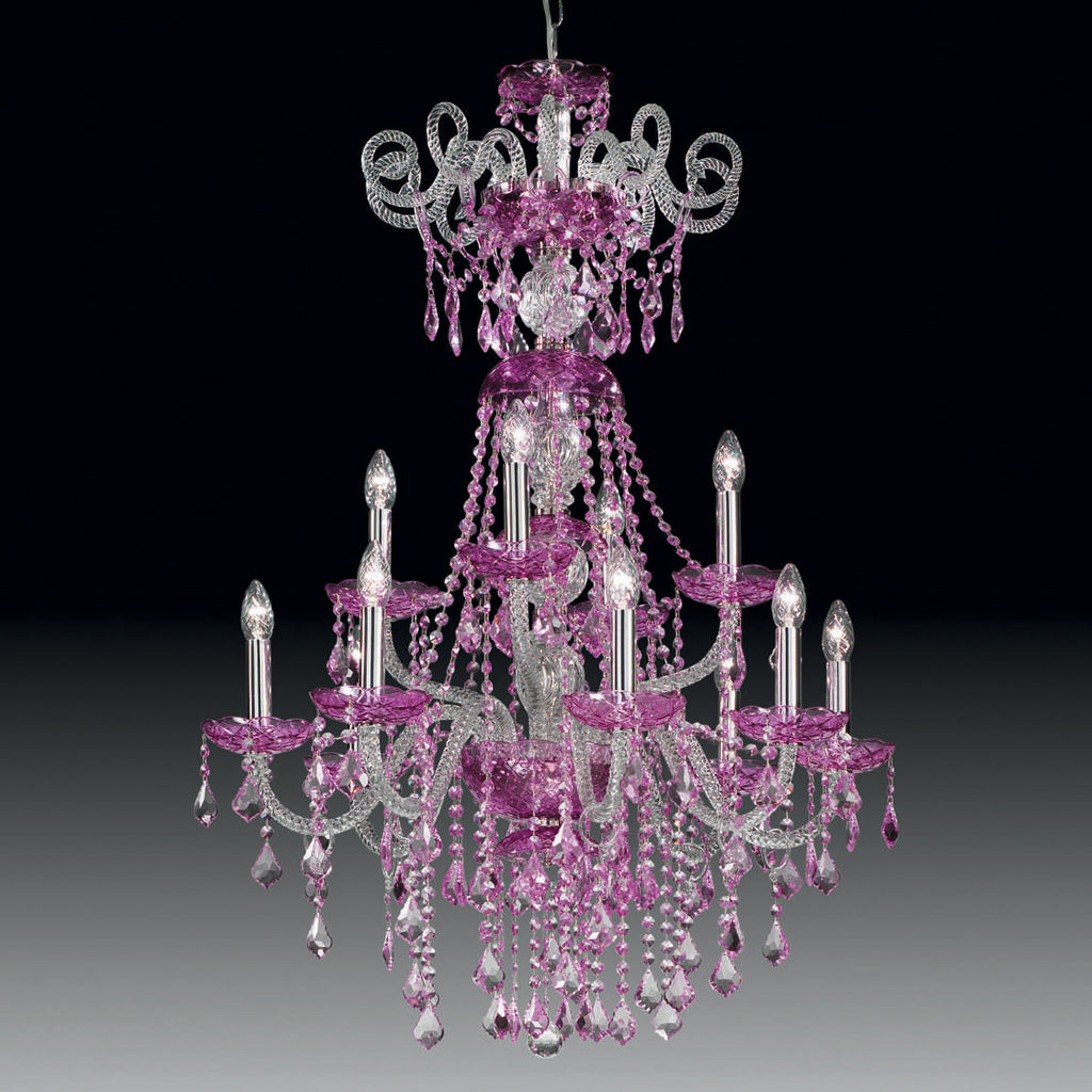 EMMA Trasparente + Lilla Nickel lucido Emma 8+4L