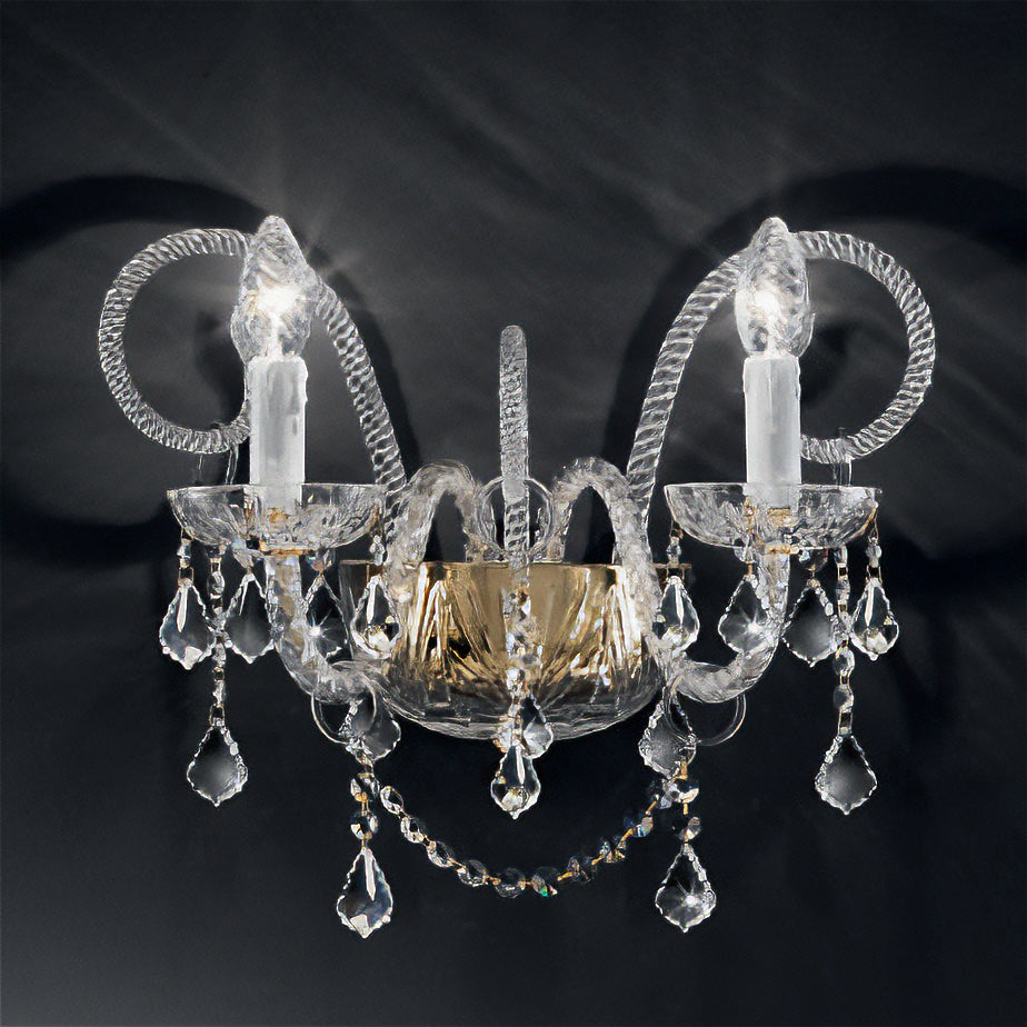 AGNES applique Trasparente Oro lucido 24 carati Agnes Applique 2L