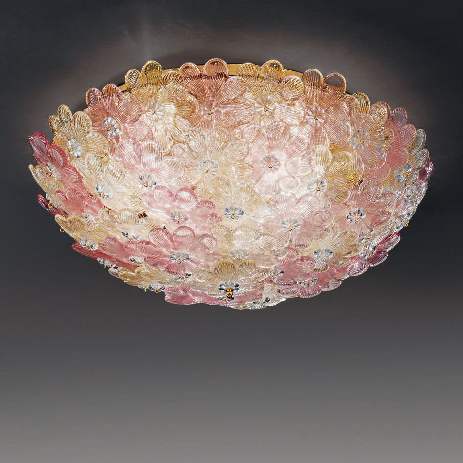 DAHLIA Pastello Ottonato lucido Dahlia Ø 40 cm - H 16 cm