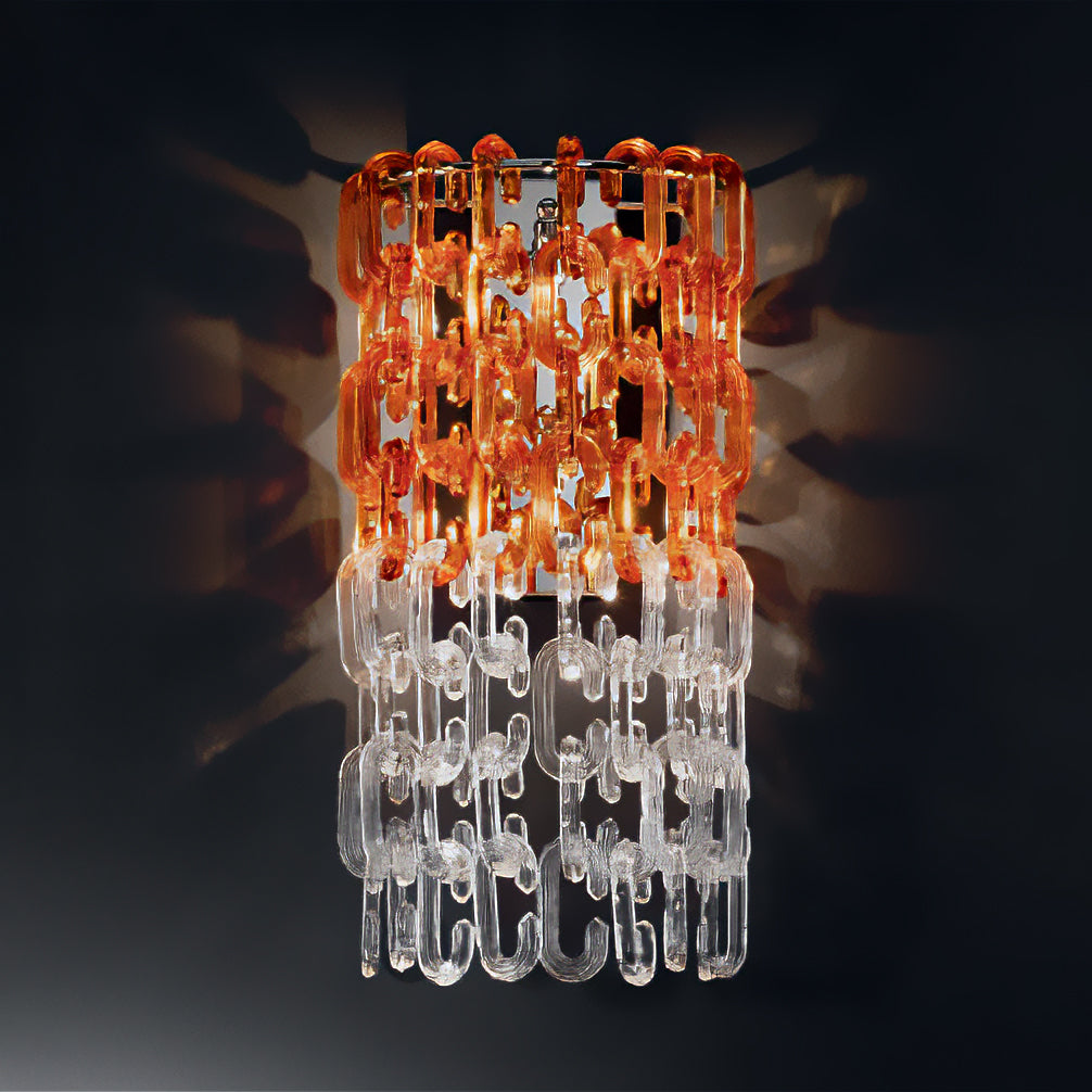 AMARANTO applique Multicolore Nickel lucido Amaranto Applique L 30 cm - H 59 cm - SP 19 cm