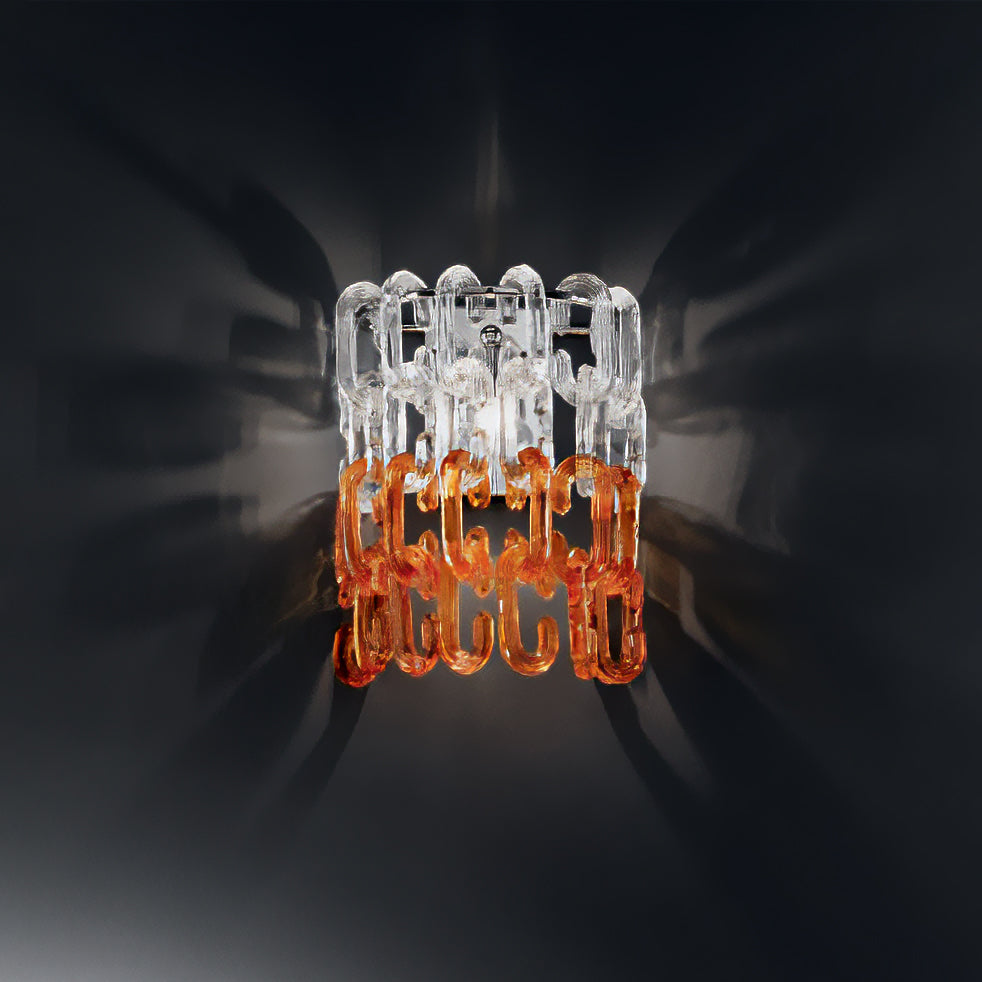 AMARANTO applique Multicolore Nickel lucido Amaranto Applique L 25 cm - H 31 cm - SP 17 cm