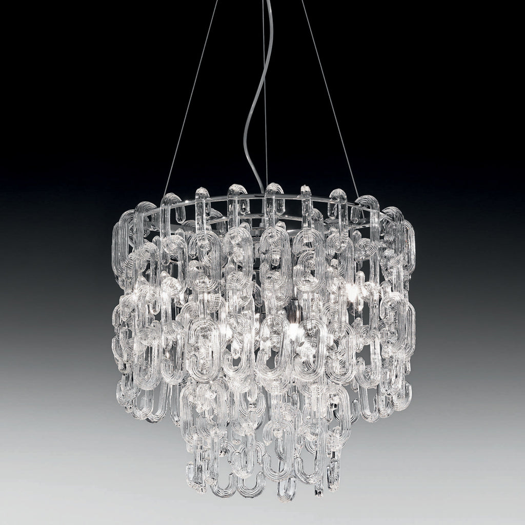 AMARANTO Trasparente Nickel lucido Amaranto Ø 50 cm - H 45 cm