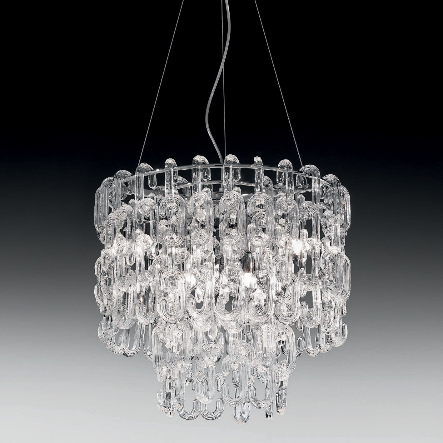 AMARANTO Trasparente Nickel lucido Amaranto Ø 50 cm - H 45 cm