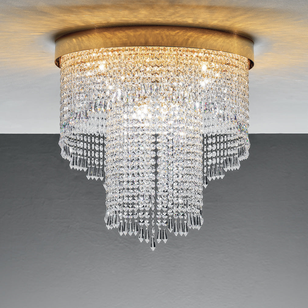 IBISCO Trasparente Oro lucido 24 carati Ibisco Ø 50 cm - H 50 cm