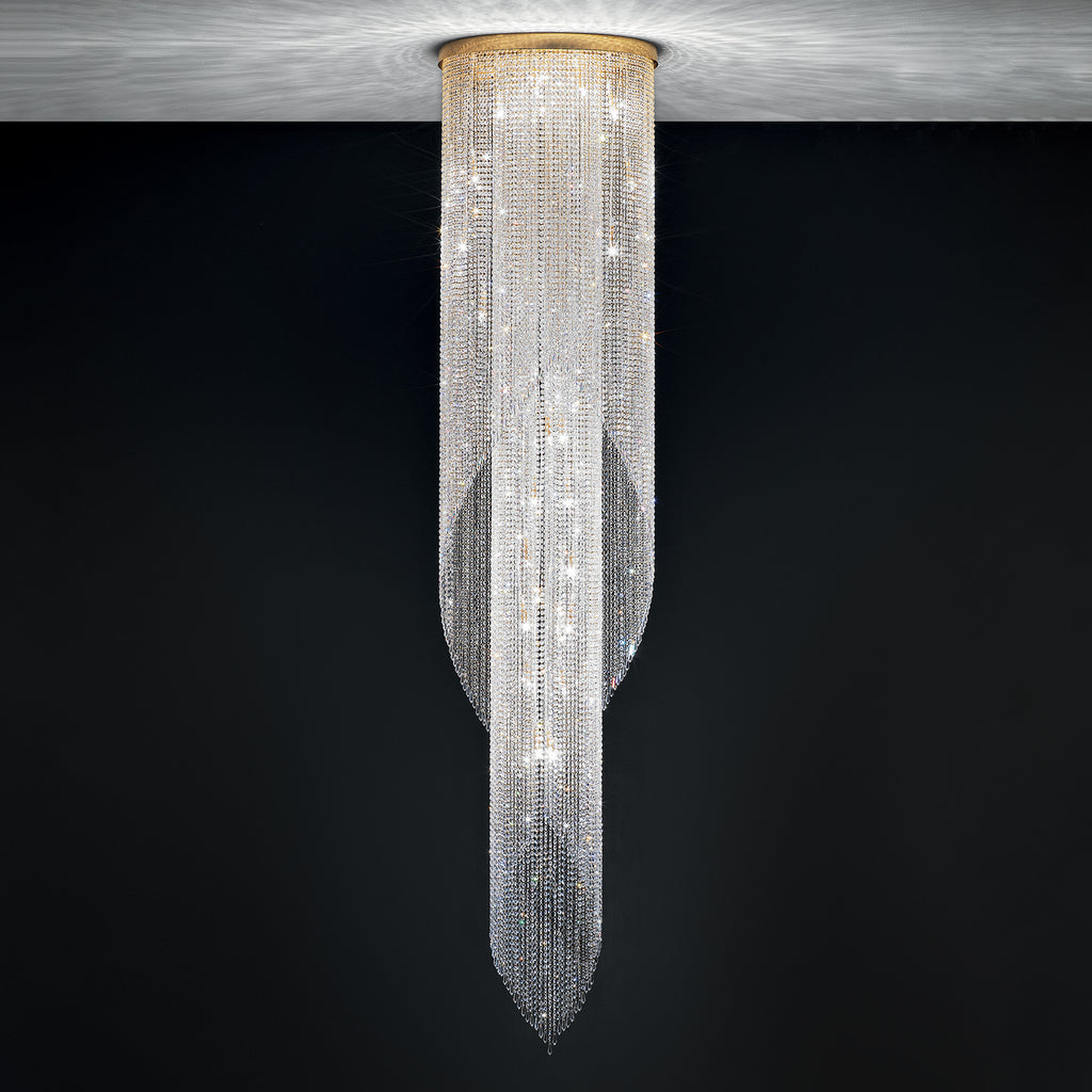 IBISCO Trasparente Oro lucido 24 carati Ibisco Ø 70 cm - H 300 cm