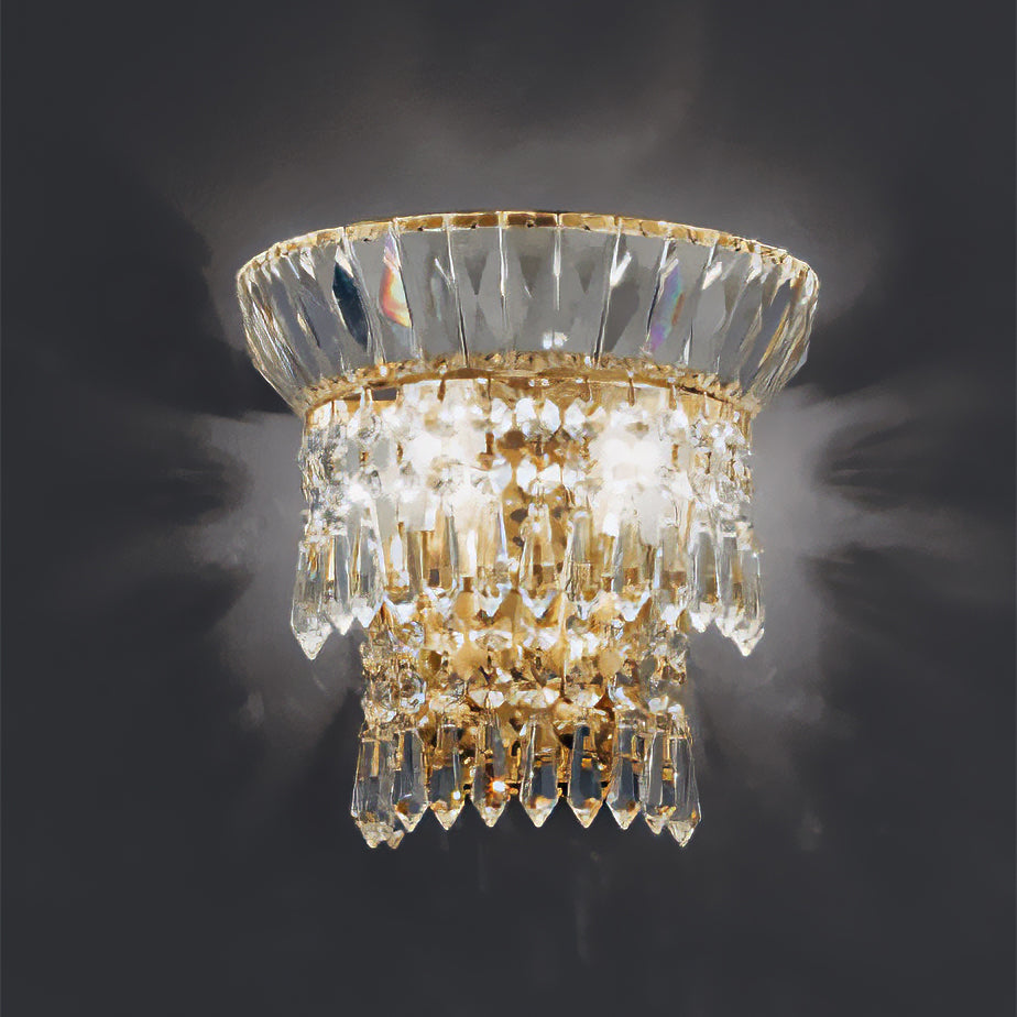 WAGNER applique Trasparente Oro lucido 24 carati Wagner Applique L 21 cm - H 20 cm - SP 12 cm