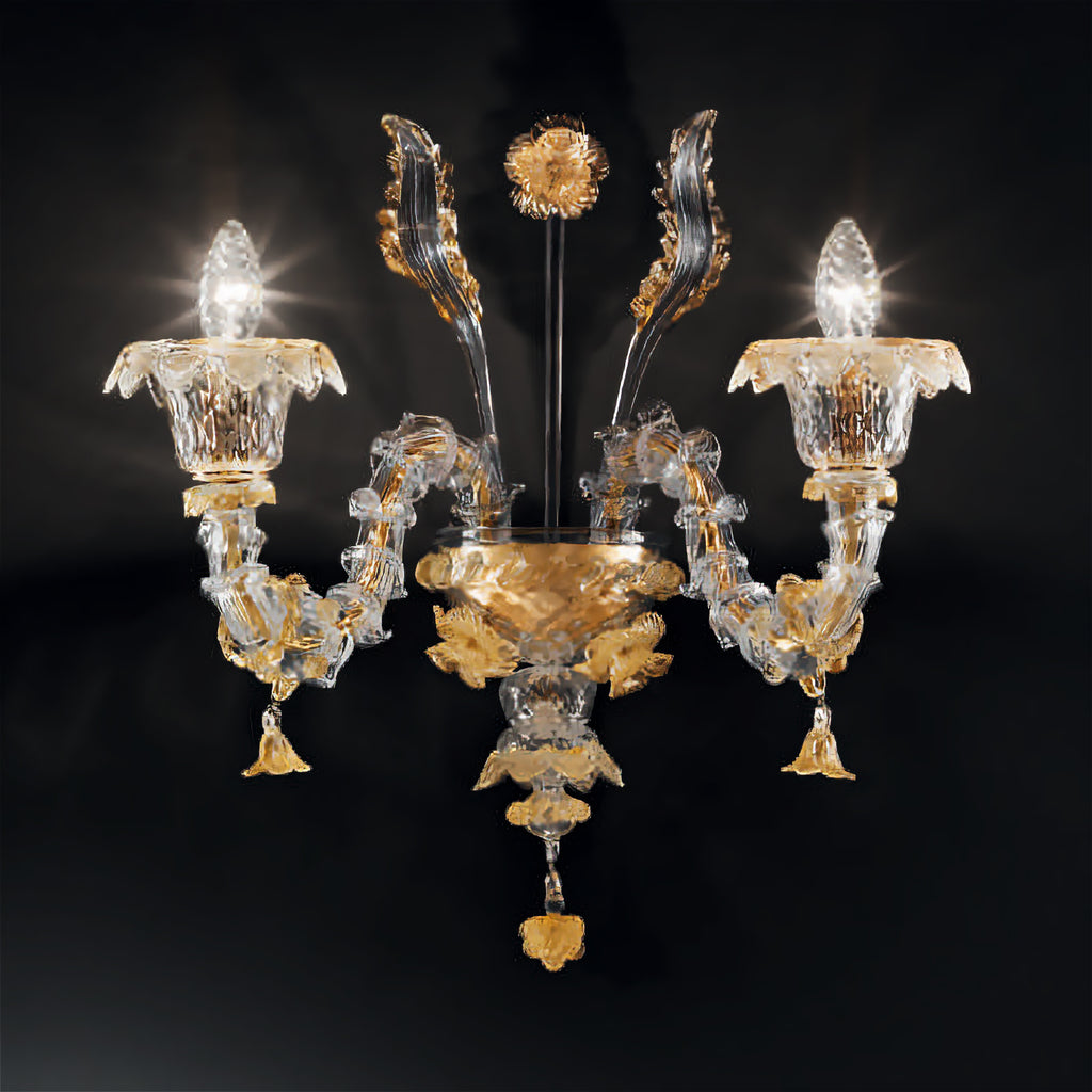 CA REZZONICO applique Multicolore Cromo lucido Ca Rezzonico Applique L 51 cm - H 47 cm - SP 29 cm - 2L