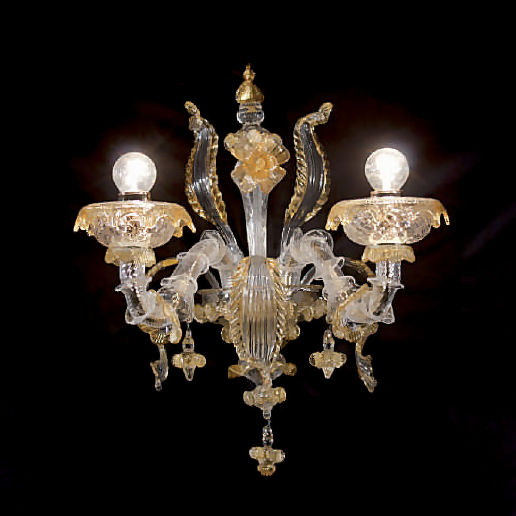 CA REZZONICO applique Multicolore Cromo lucido Ca Rezzonico Applique L 50 cm - H 40 cm - SP 30 cm - 2L