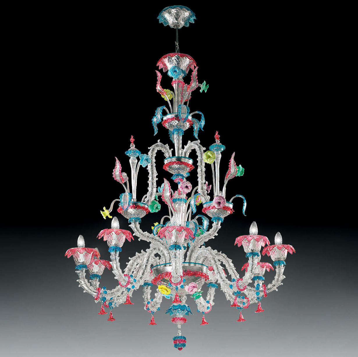 CA REZZONICO Multicolore Cromo lucido Ca Rezzonico Ø 103 cm - H 135 cm - 9L