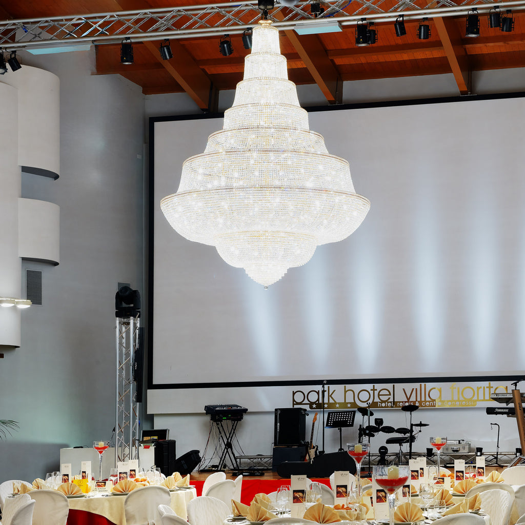 BORODIN Trasparente Oro lucido 24 carati Borodin Ø 250 cm - H 330 cm Impero