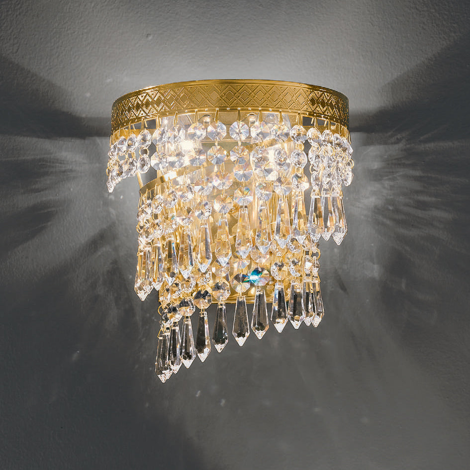 ALBUCA applique Trasparente Oro lucido 24 carati Albuca Applique L 19 cm - H 22 cm - SP 14 cm