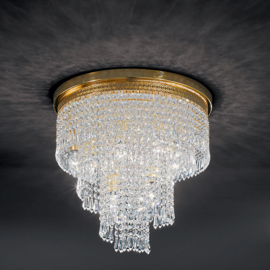 ALBUCA Trasparente Oro lucido 24 carati Albuca Ø 42 cm - H 35 cm