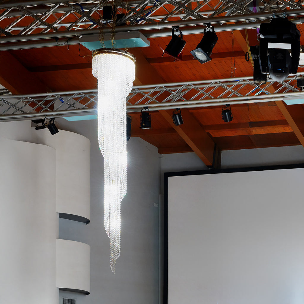 ALBUCA Trasparente Nickel lucido Albuca Ø 60 cm - H 400 cm