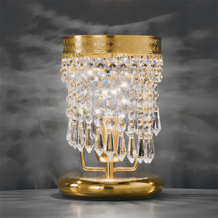 ALBUCA tavolo Trasparente Oro lucido 24 carati Albuca Tavolo Ø 15 cm - H 22 cm