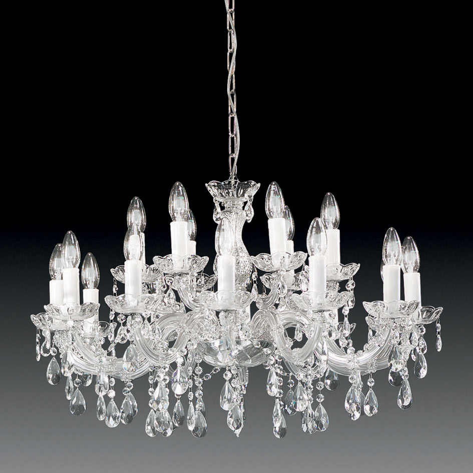 KAROLINA Maior Trasparente Cromo lucido Karolina Maior Ø 75 cm - 12+6L